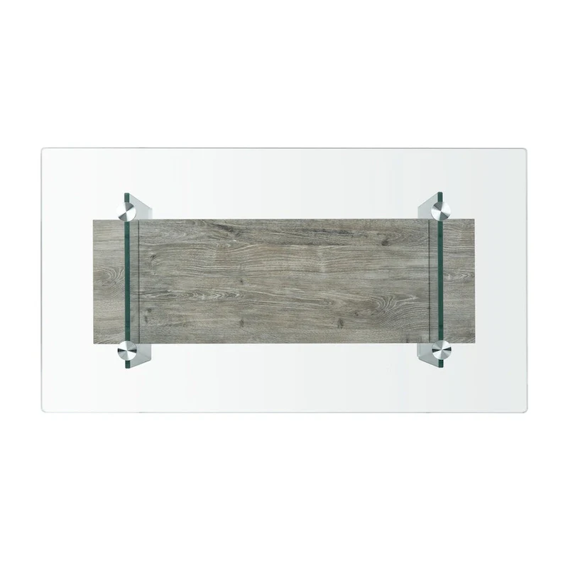 SAFAVIEH Gennie Modern Glass Coffee Table - 43.3  x 23.6  x 16.5  - 43Wx24Dx17H