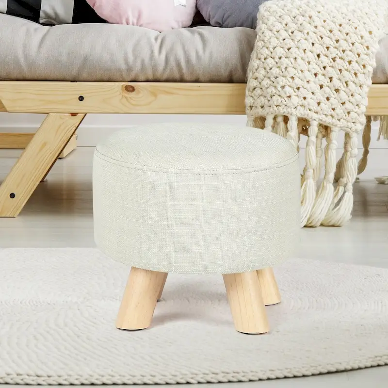 Adeco Foot Rest Ottoman Pet Stool