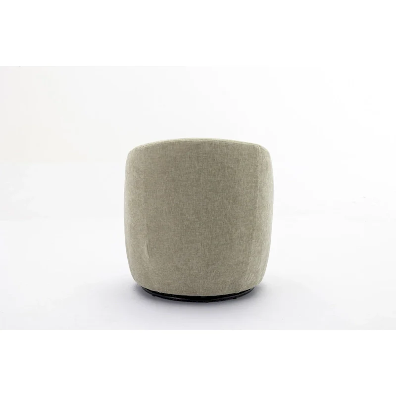 25.6  Swivel Barrel Chair with Black Coating