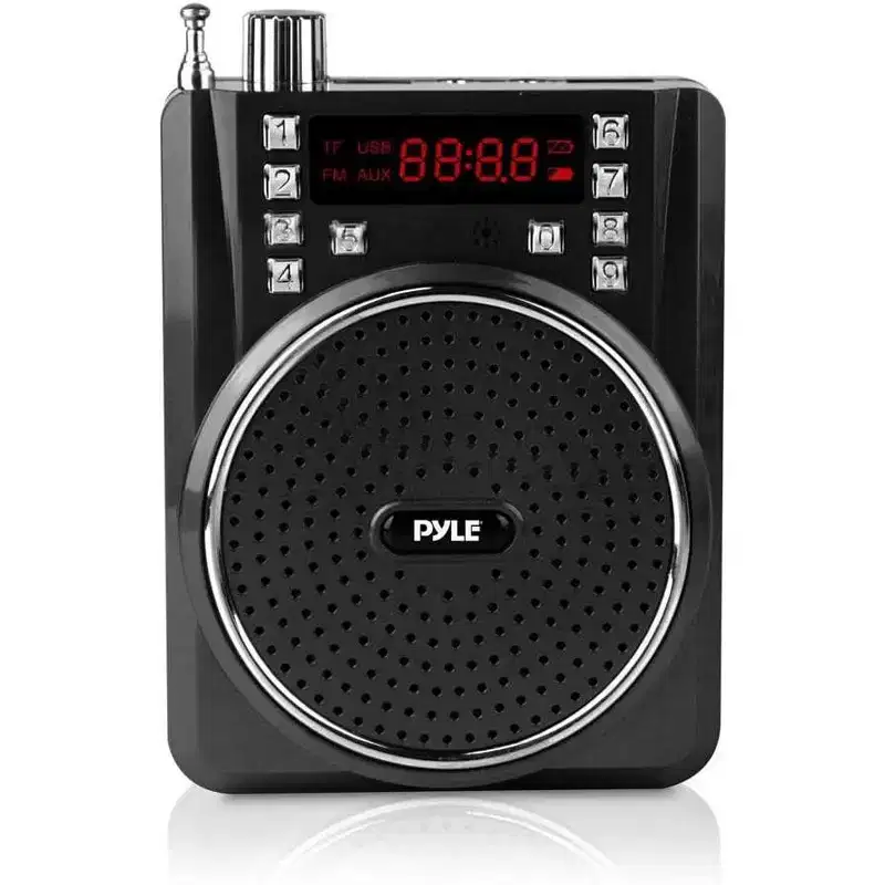 Pyle PWMA40BT Waist Band Portable PA System  Voice Amplifier, MP3 Bluetooth Speaker
