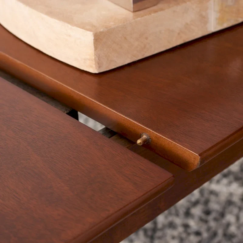 Extension Dining Table - Expandable Design (Natural/Walnut/Grey)