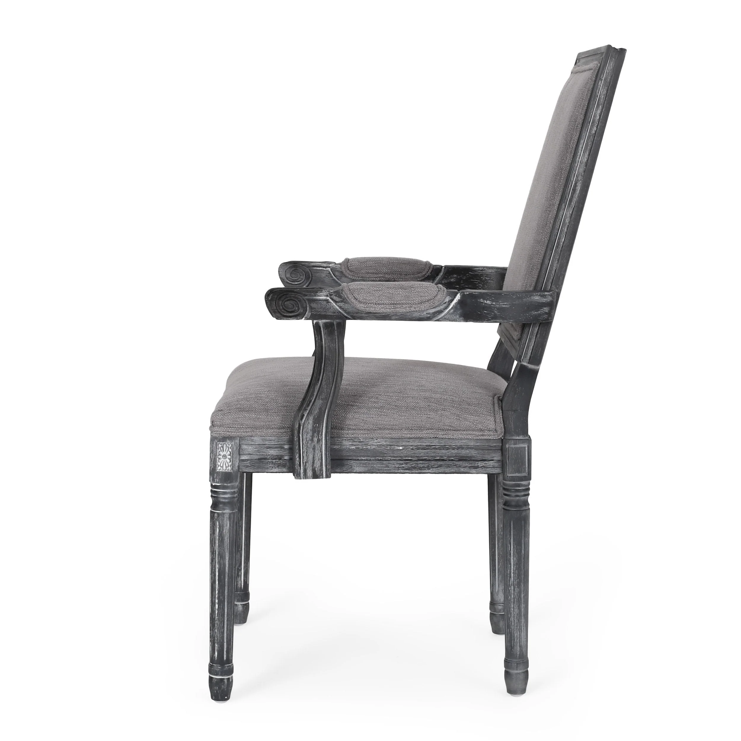 French Country Wood Upholstered Dining Chair - NH511513