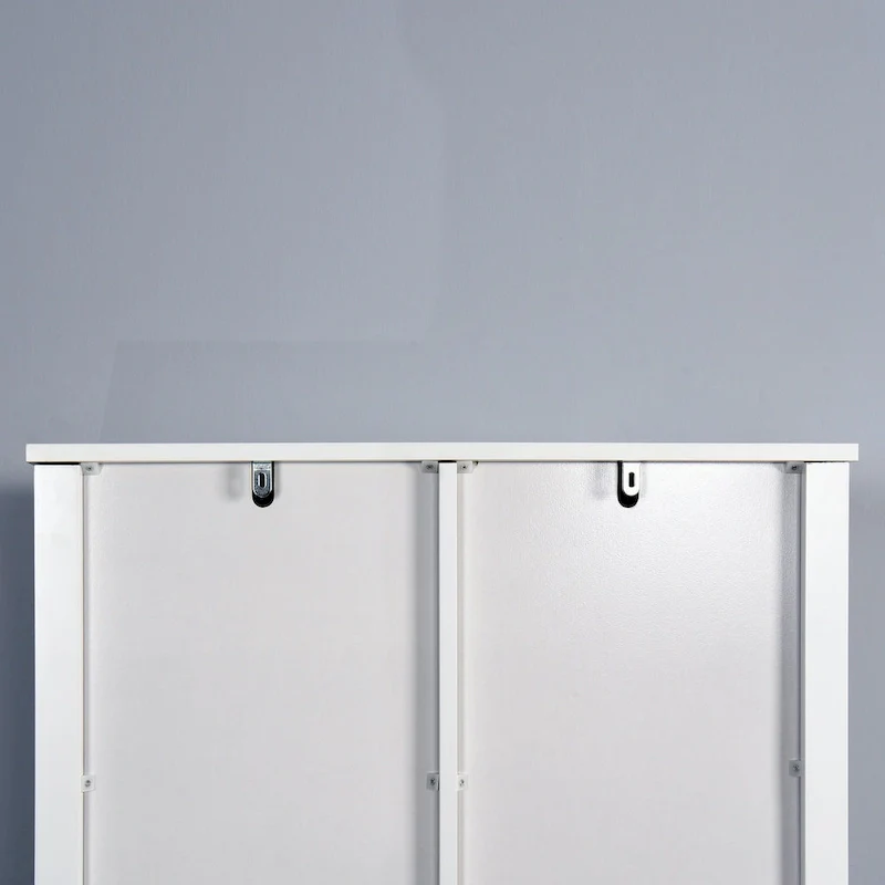 Over-the-Toilet Storage Cabinet with A Barn Door