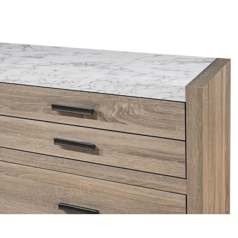 Daemon 3 Piece Light Brown Panel Bedroom Set