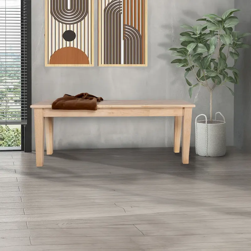 Shaker Style Solid Wood Dining Bench