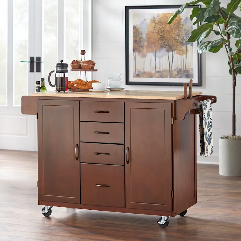 Simple Living Country Cottage Kitchen Cart