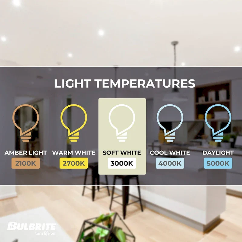 Bulbrite Pack of (4) 12 Watt 4  Integrated LED Recessed Downlight with E26 Quick Connect Adapter - Soft White Light