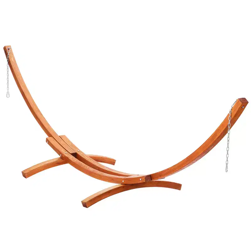 VEVOR Wooden Hammock Stand, 475 lbs Capacity Universal 2 Person Hammock Frame Fits 9-13 ft Hammocks, Larch Wood Arc Adjustable Stand for Hammock