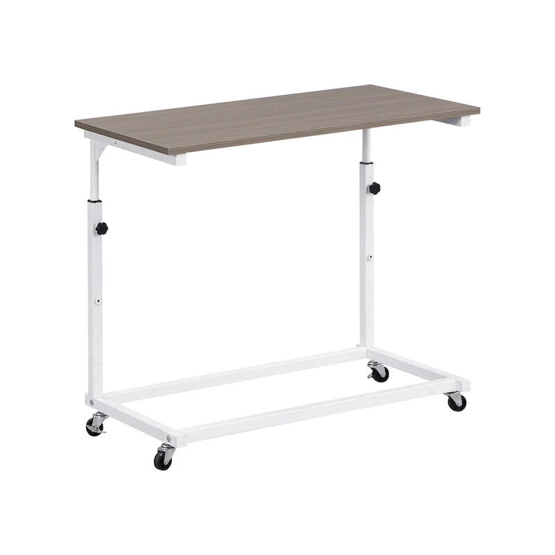 Metal Daybed with Movable Desk, Shelves and Clothes Hanger