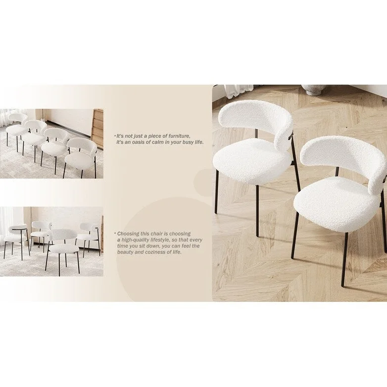 Dining Chairs Set Of 2 With Metal Legs