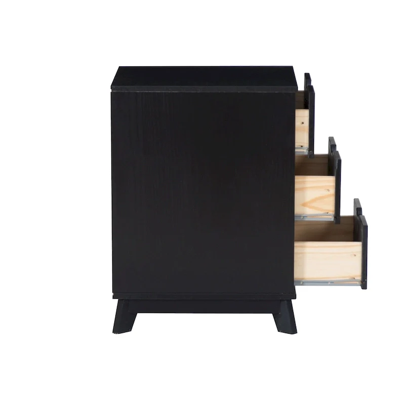 Purcell 4-Piece Bedroom Set with 6-Drawer Dresser and 2 Nightstands