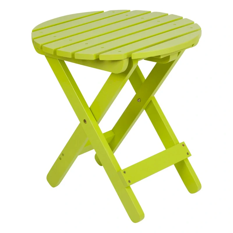 Remedy 19 Assembled Cedar Wood Round Collapsible Folding Table