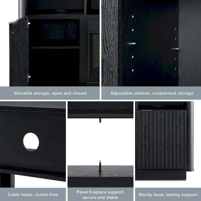 Mopio Brooklyn 59 Electric Fireplace TV Stand