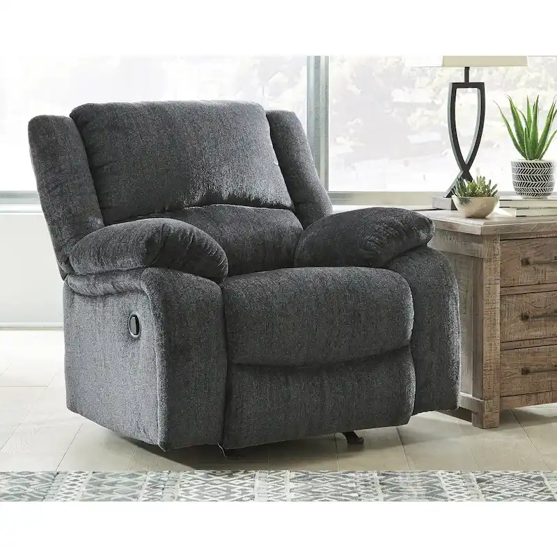 Contemporary Rocker Recliner, Slate