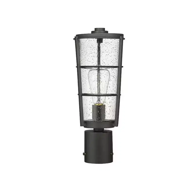 Z-Lite Helix 1 - Light Post Light in Black