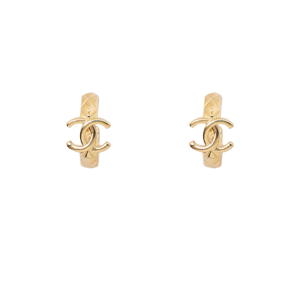 CCE402 Chanel Quilting earrings - ccjewelryacc