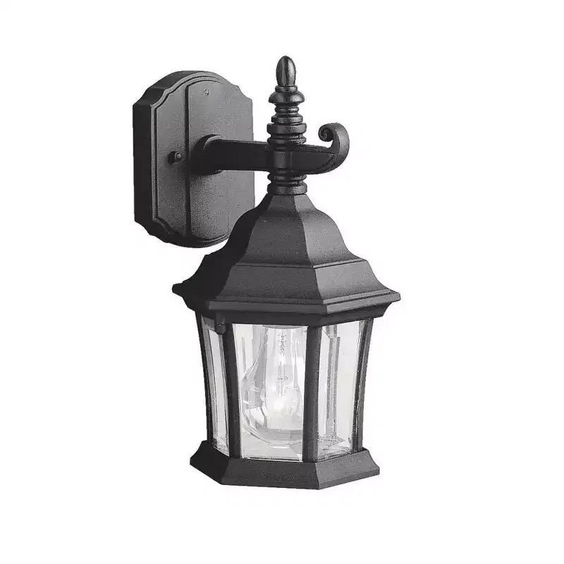 Townhouse 1 Light Wall Light Black