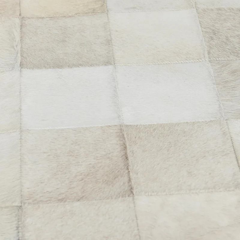 Classic Home Achen Leather Hide Ottoman Bench