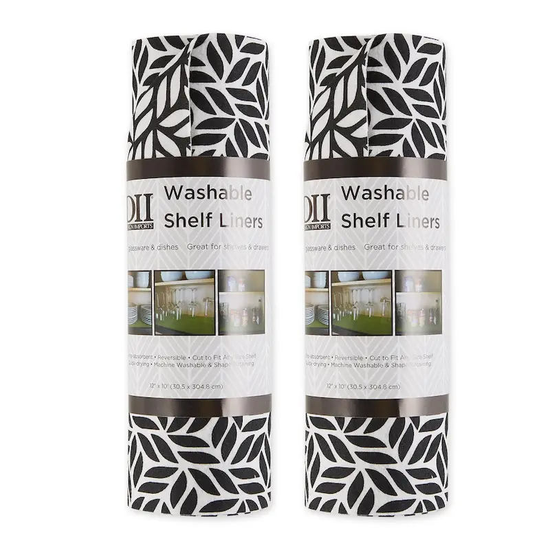 DII Grey Lattice Shelf Liner (Set of 2)