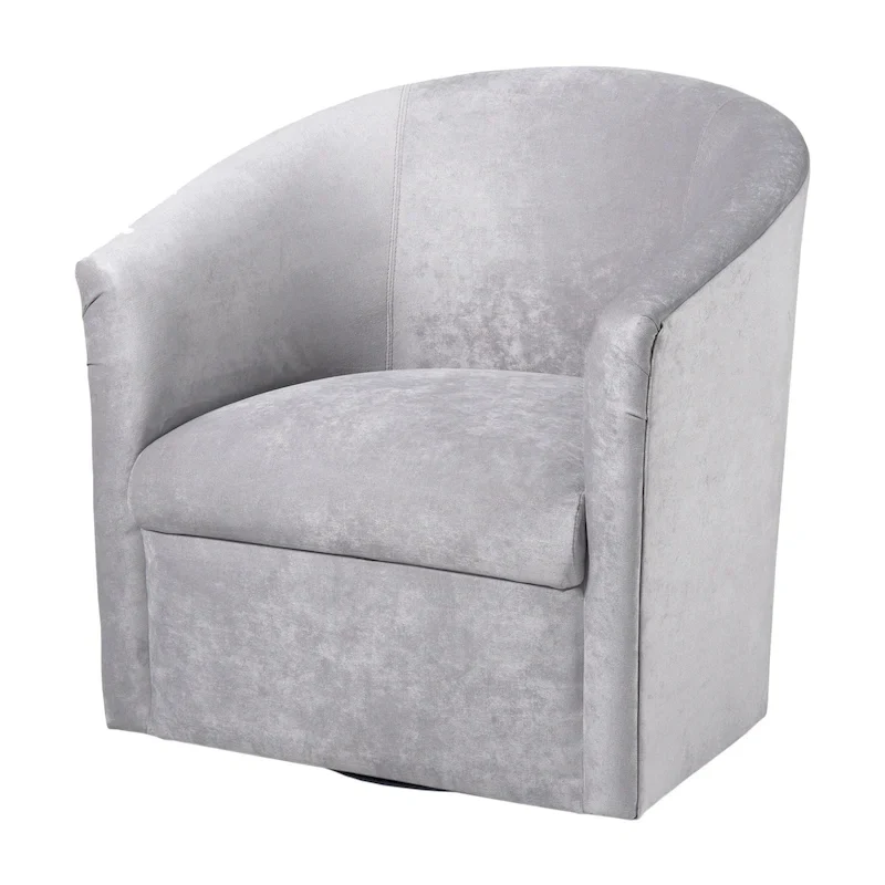 Ellery Modern Microfiber Swivel Accent Chair by