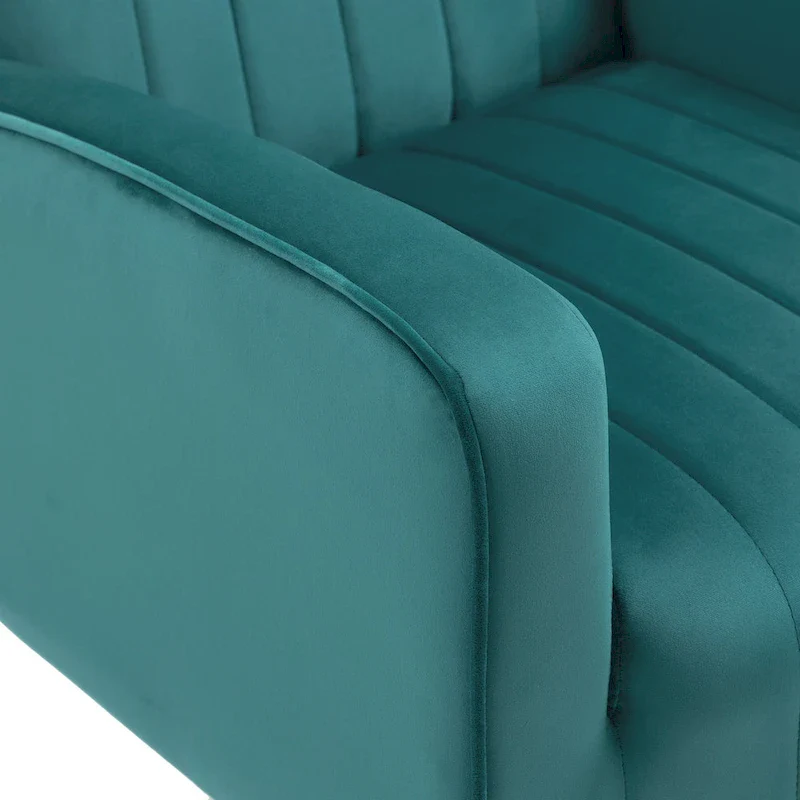 Upholstered Wingback Accent Chair - 26.4 W x 37.8 H x 32.6 D