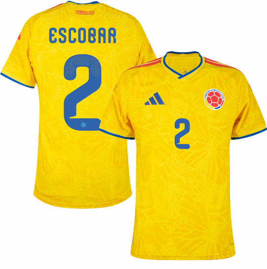 Colombia Authentic Home Escobar 2 Jersey 2026-2027