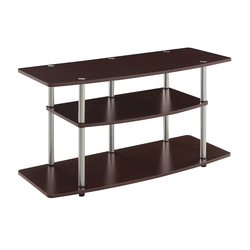 Convenience Concepts Designs2Go No Tools 3 Tier Wide TV Stand