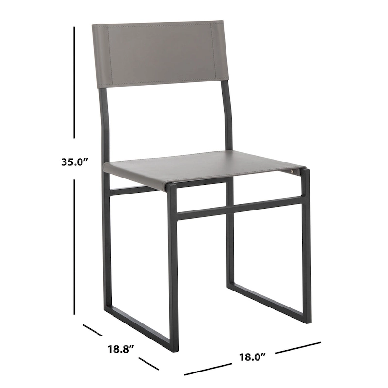 SAFAVIEH Daphne Dining Room Chair (Set of 2) - 18 W x 18.8 L x 35 H - 18Wx19Dx35H