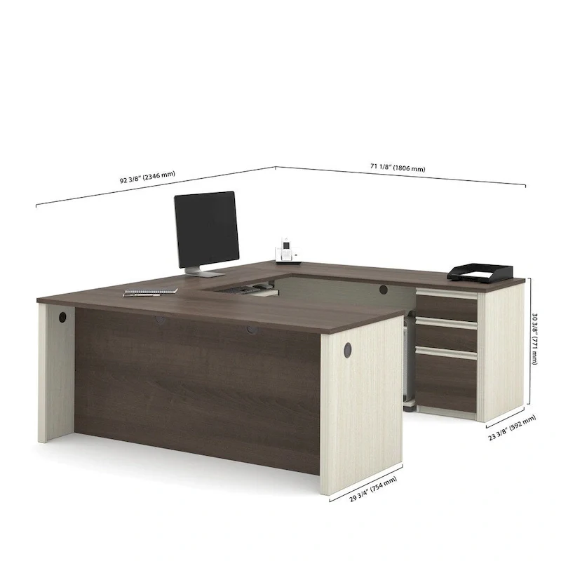U-shaped Workstation Desk Kit
