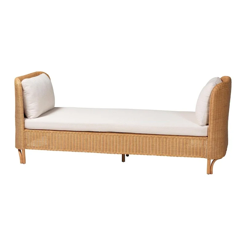 Bohemian Light Honey Rattan Daybed