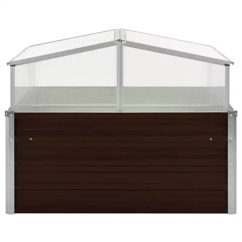 vidaXL Garden Planter Weathered steel Weathering steel 39.4x39.4x30.3 in