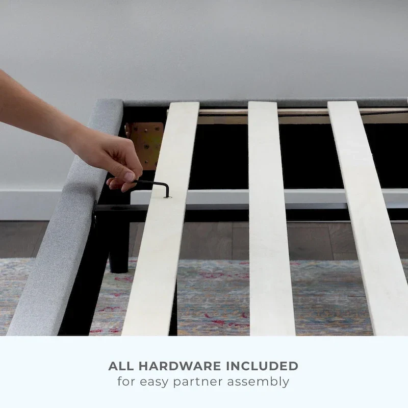 Brookside Isabelle Button Tufted Wingback Upholstered Bed