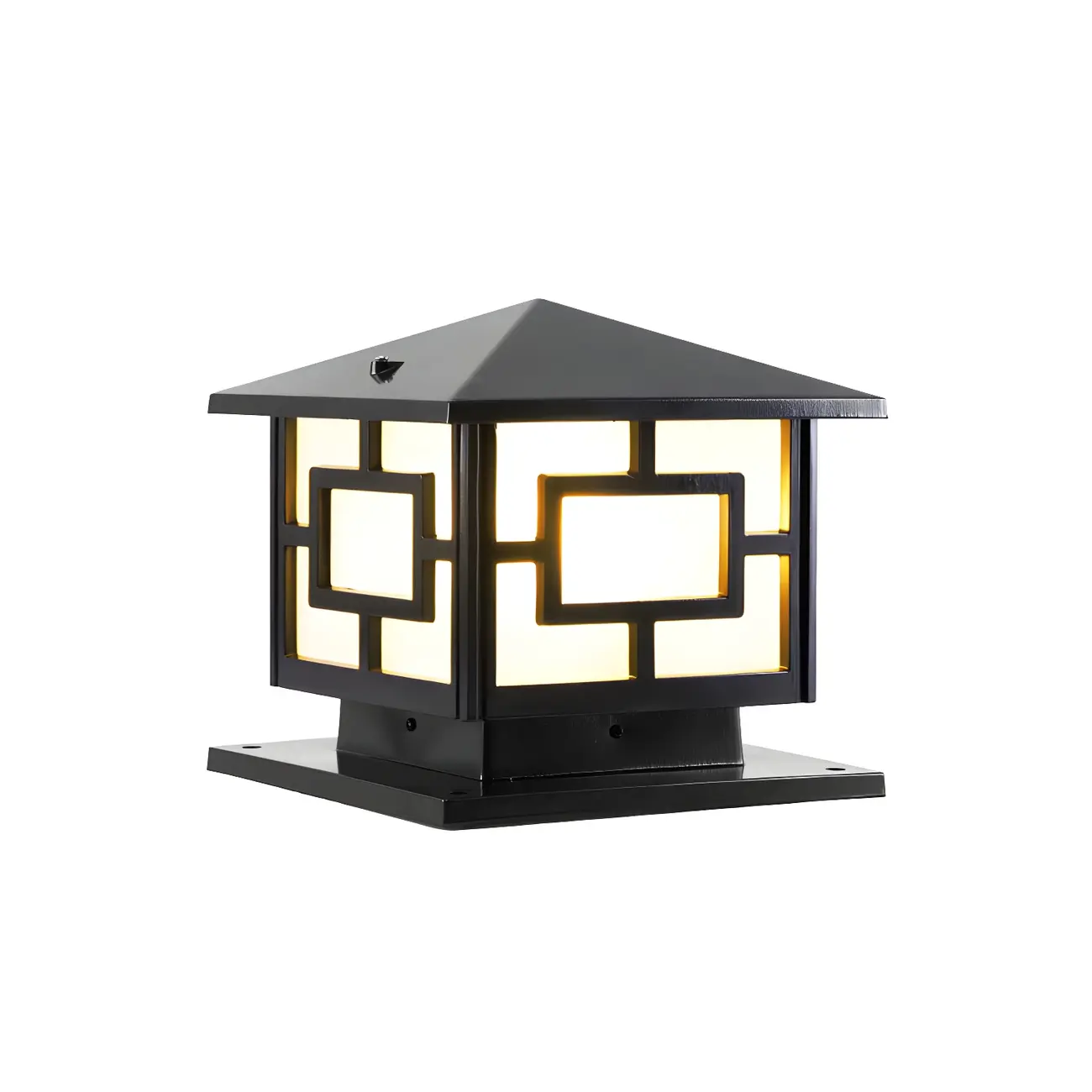 Oriental Classic Bronze Metal Solar Outdoor Post Lights
