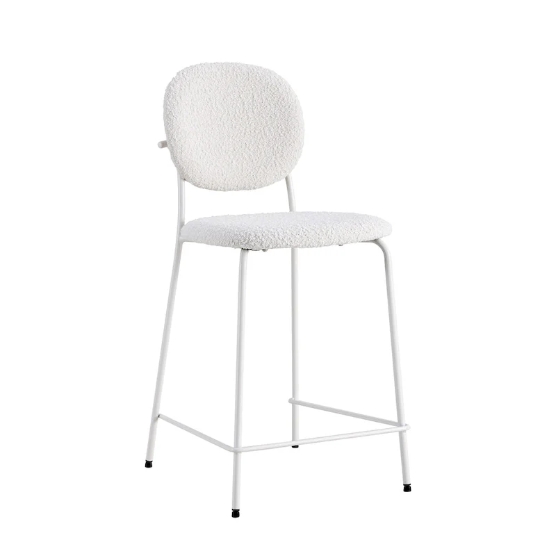 Carley Boucle Bar Height Stools (Set of 2)