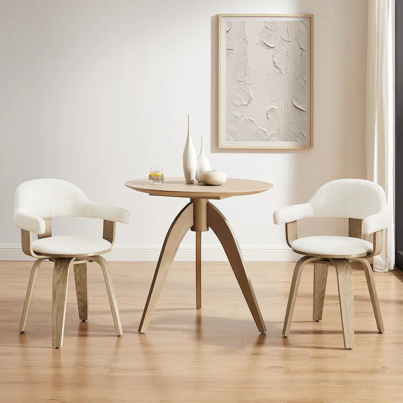 Art Leon Mid-century Modern Swivel Accent Chair