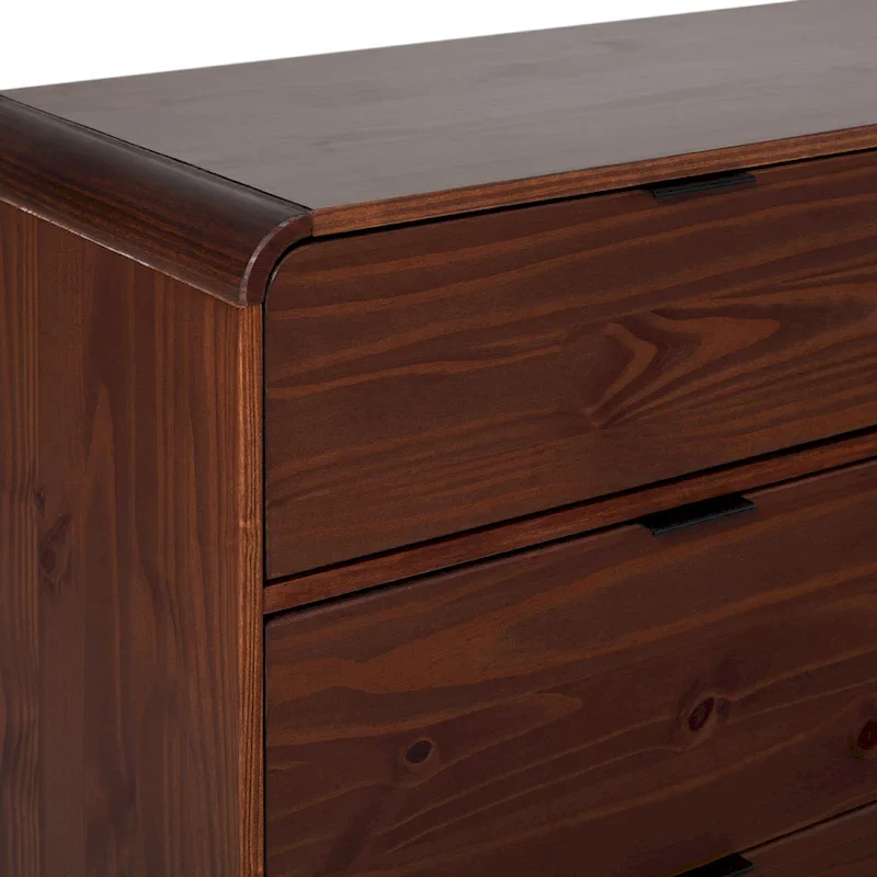 Middlebrook Curved Top Solid Wood 6-Drawer Dresser