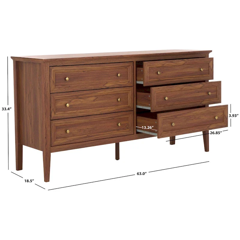 SAFAVIEH Home Sondra 6 Drawer Dresser