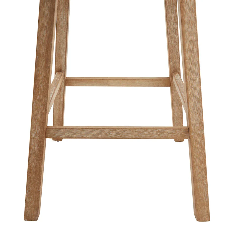 Roomfitters 33.25 Swivel Upholstered Counter Stools, Set of 2 Armless Bar Chairs with Rubberwood Frame and Footrest