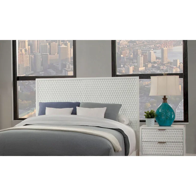 Wood Headboard in White