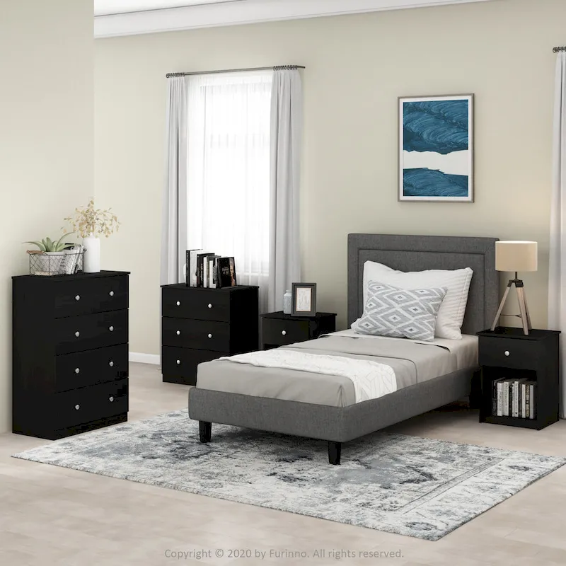Furinno Tidur Simple Design 4-Drawer Dresser