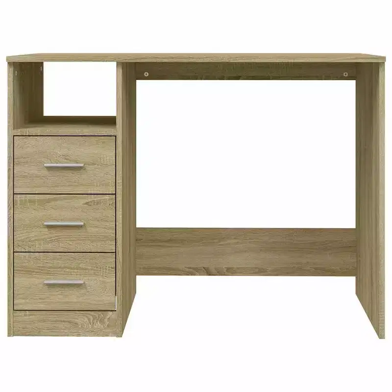 vidaXL Desk White Engineered wood 40.2 in x 19.7 in x 29.9 in Desk