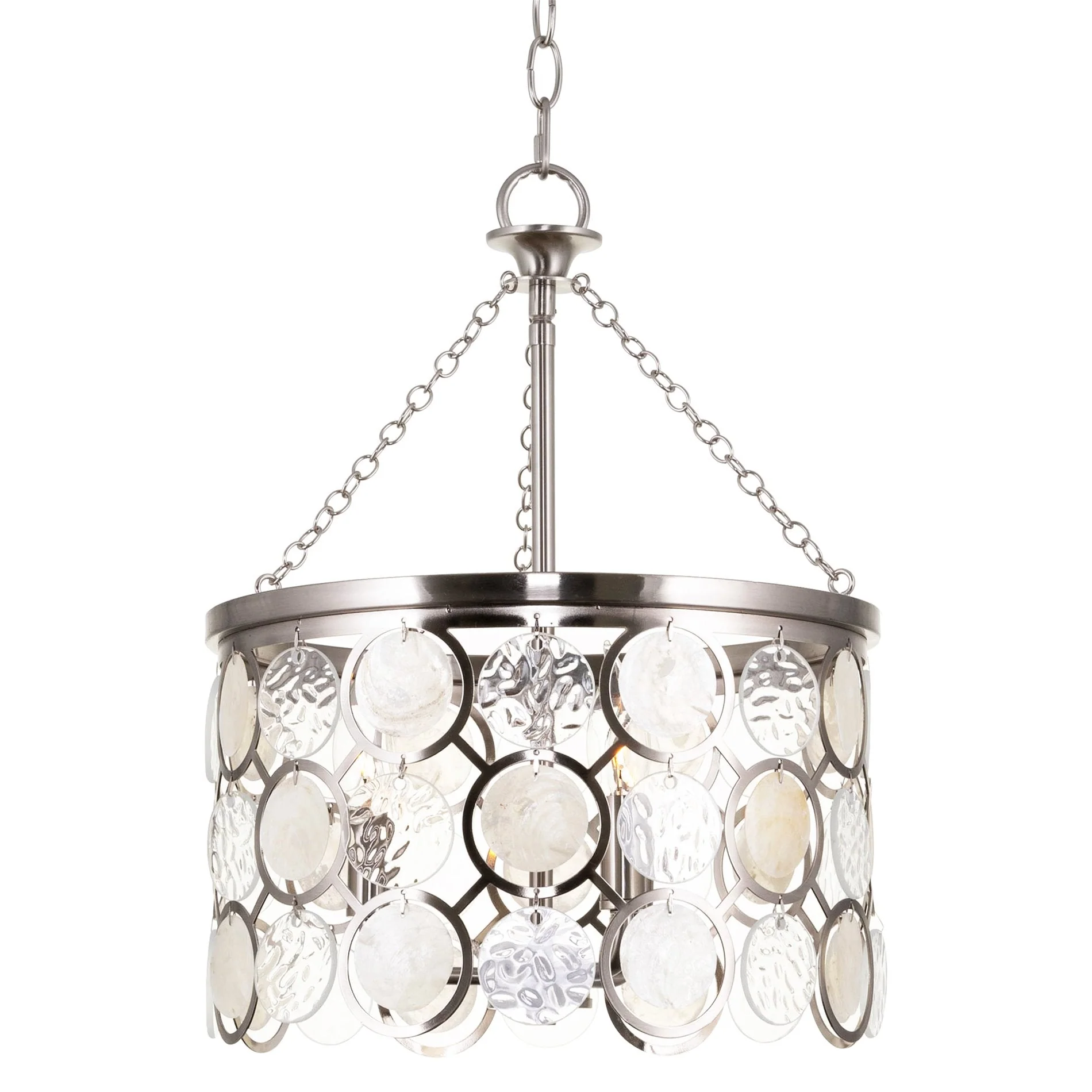 Estelle 18 Modern Chic 3-Light Crystal Pendant Chandelier