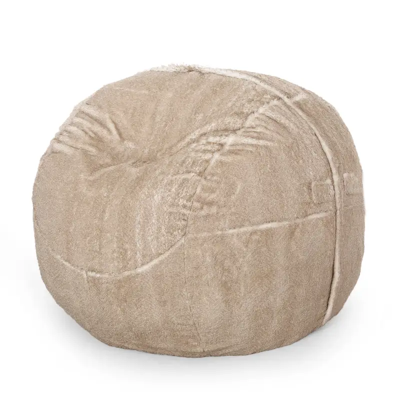 Greyrock Modern Glam Faux Fur Winter Bean Bag by Christopher Knight Home