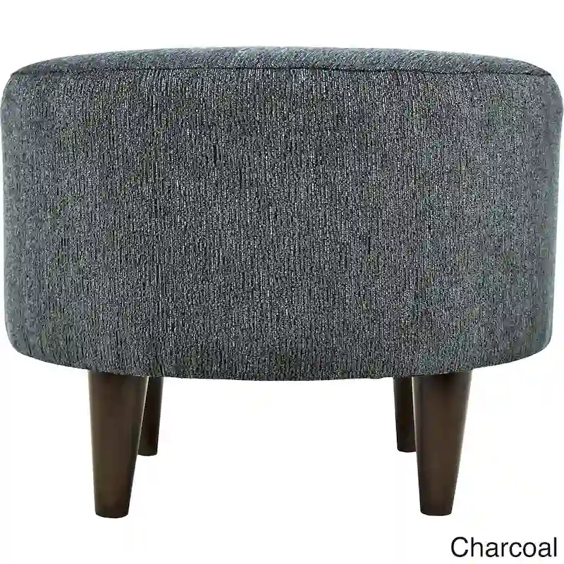Round Upholstered Ottoman