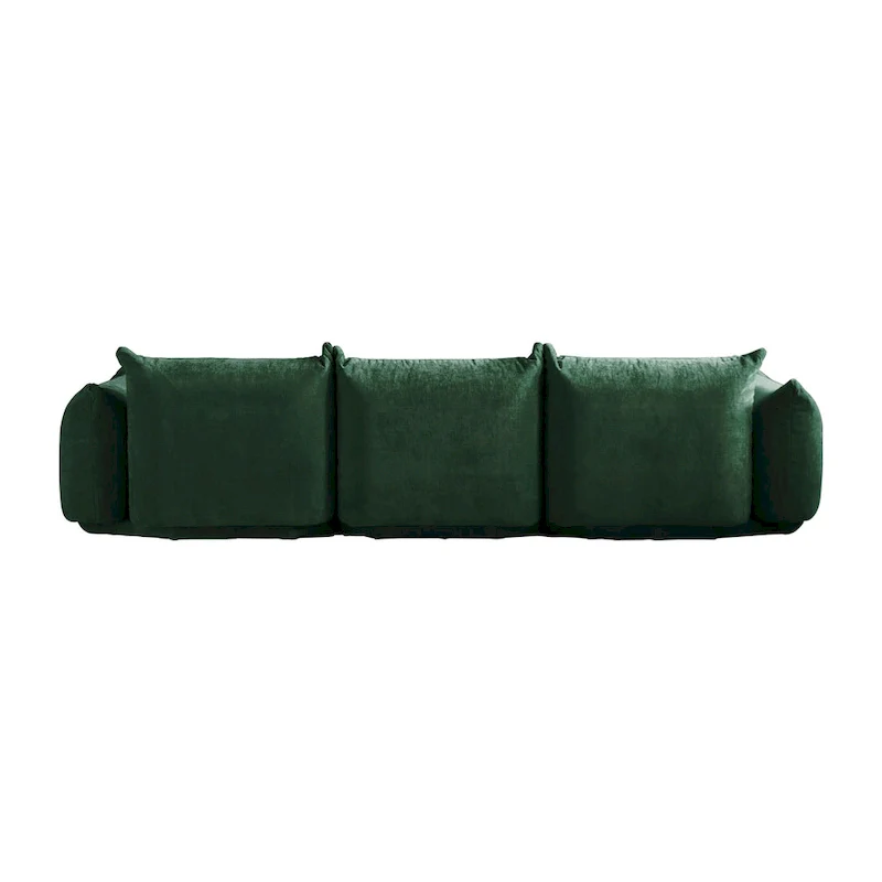 Chenille Fabric Modular Sectional Sofa Set with Ottoman