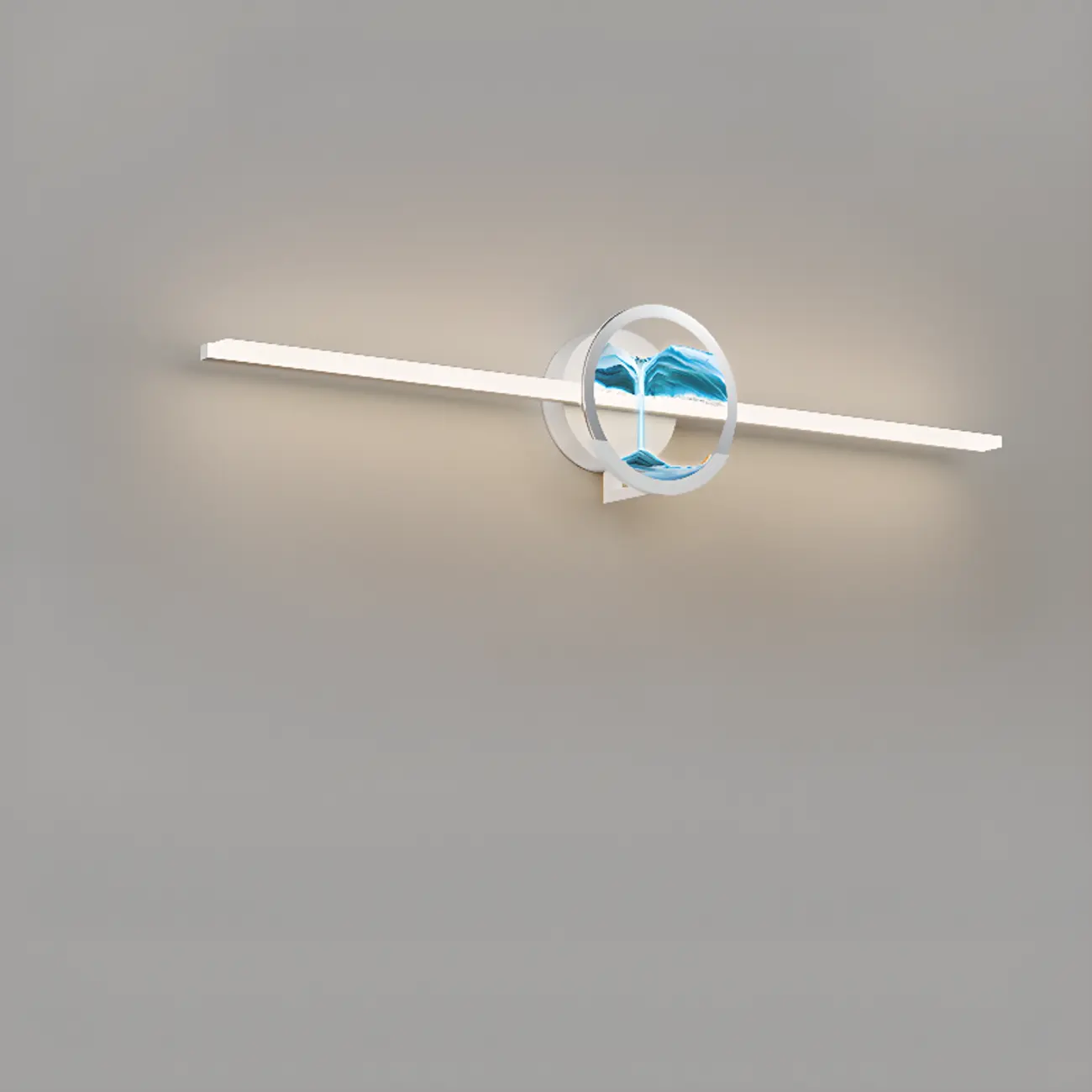 Dimmable Glass Bathroom Vanity Light with Integrated LED