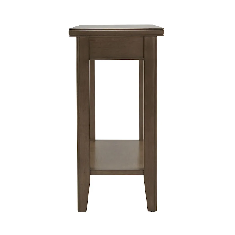Leick Home Laurent Narrow End Table with Shelf