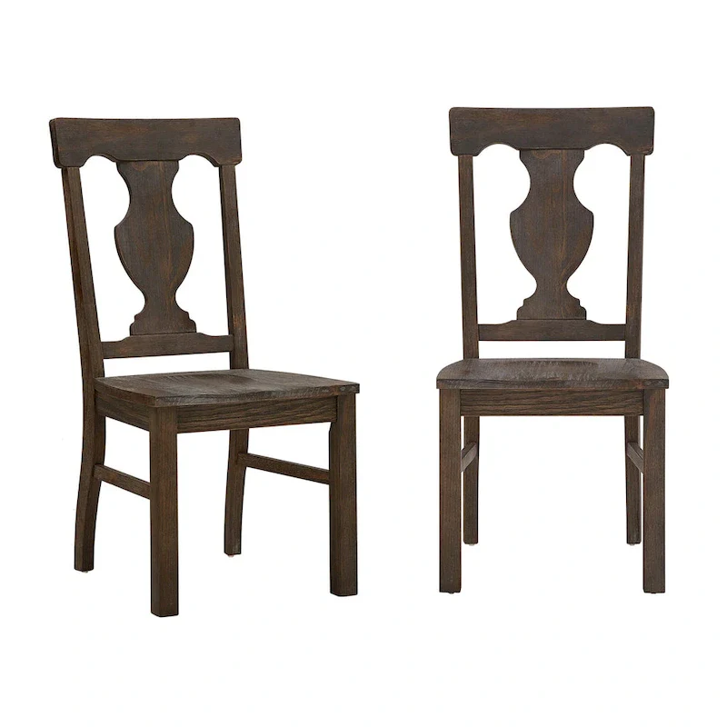 Vikos Wood Fiddle Back Dining Chairs (Set of 2)