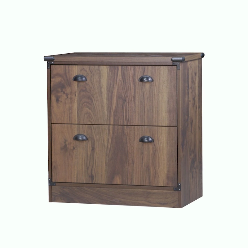 Brunei Contemporary Dark Walnut Wood Lateral Filing Cabinet