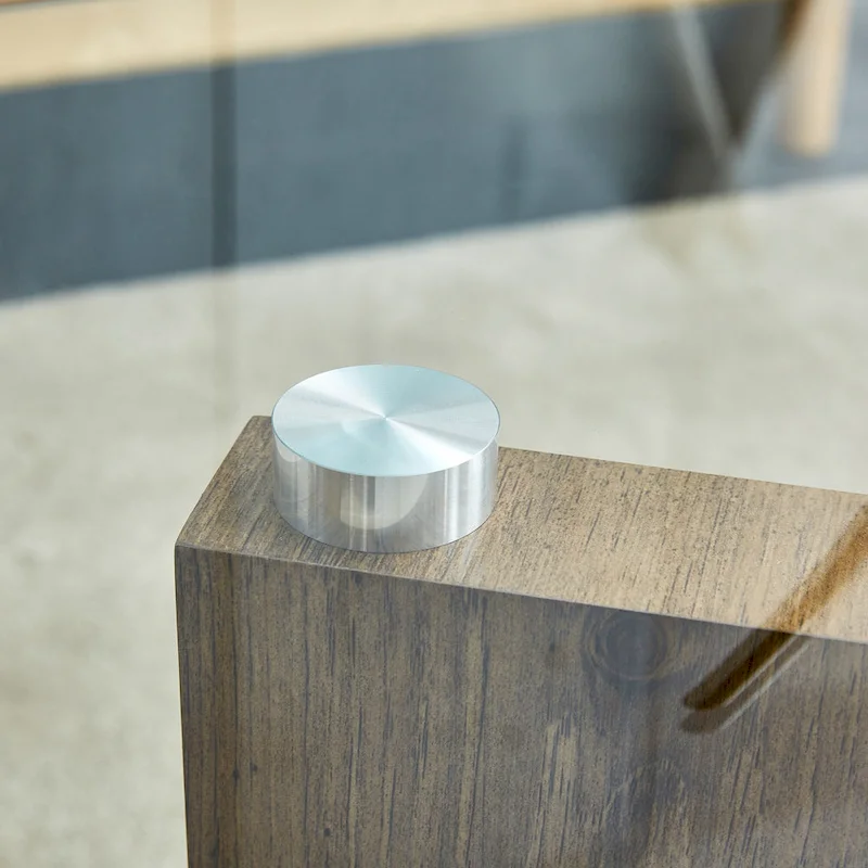 47.2 Modern Rectangular Coffee Table with Tempered Glass Tabletop and MDF Legs